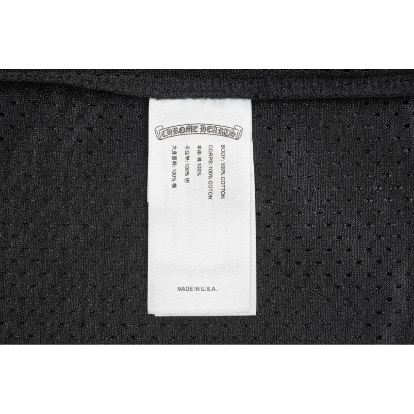 Chrome Hearts Matty Boy Long-Sleeve Mesh Hockey Jersey - Black