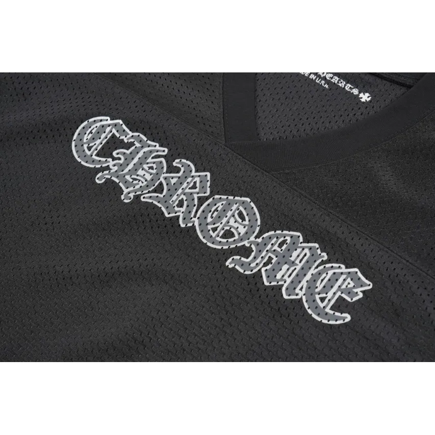 Chrome Hearts Matty Boy Long-Sleeve Mesh Hockey Jersey - Black