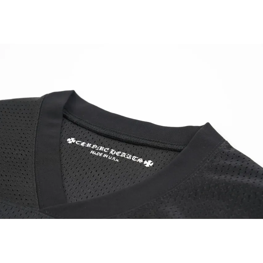 Chrome Hearts Matty Boy Long-Sleeve Mesh Hockey Jersey - Black