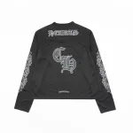Chrome Hearts Matty Boy Long-Sleeve Mesh Hockey Jersey - Black