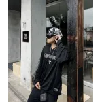 Chrome Hearts Matty Boy Long-Sleeve Mesh Hockey Jersey - Black