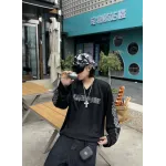 Chrome Hearts Matty Boy Long-Sleeve Mesh Hockey Jersey - Black
