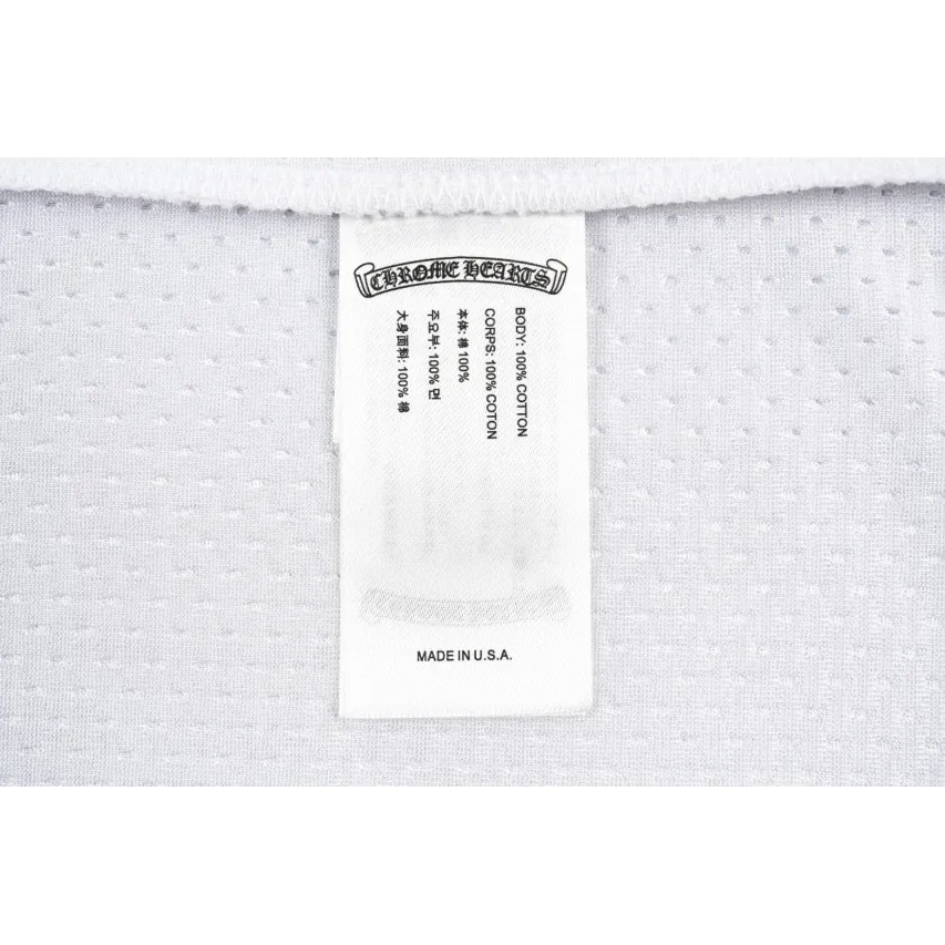 Chrome Hearts Matty Boy Long-Sleeve Mesh Hockey Jersey - White
