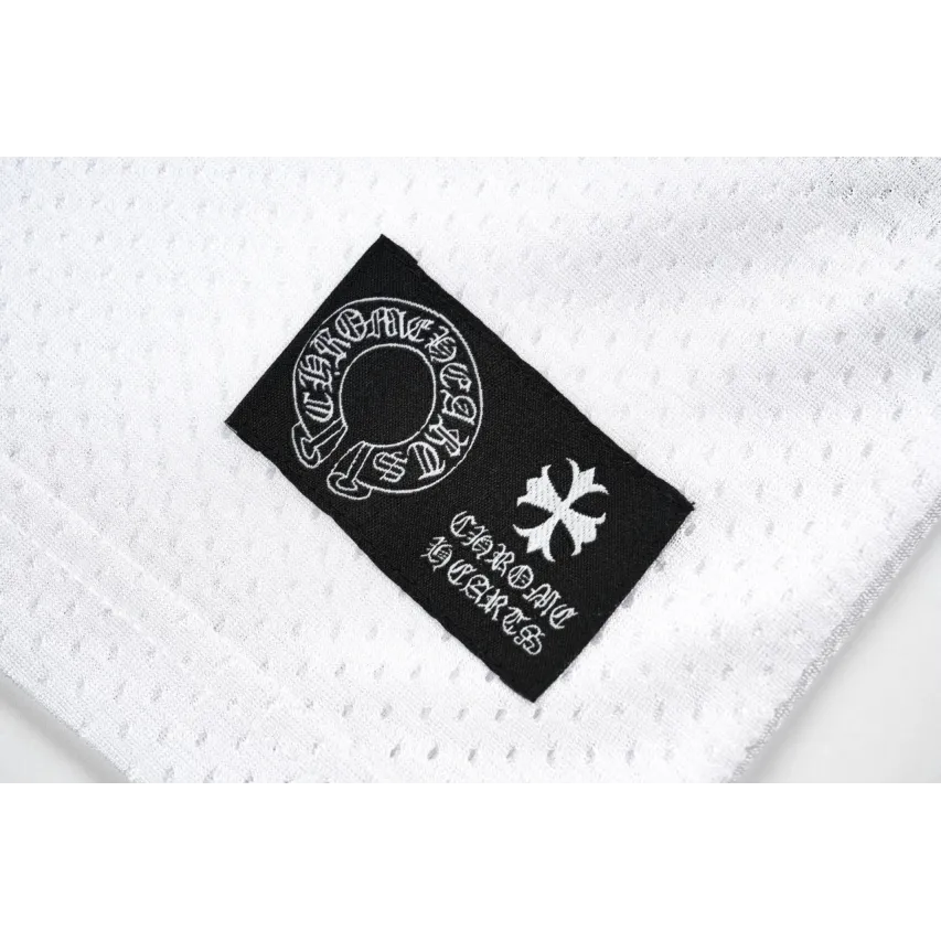 Chrome Hearts Matty Boy Long-Sleeve Mesh Hockey Jersey - White