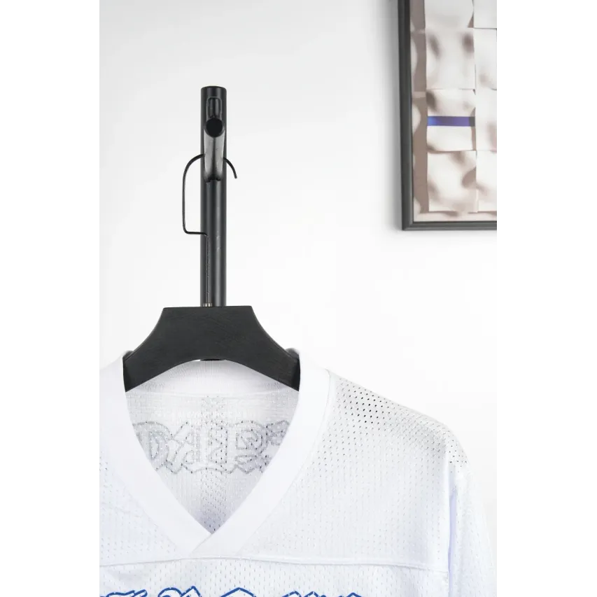 Chrome Hearts Matty Boy Long-Sleeve Mesh Hockey Jersey - White