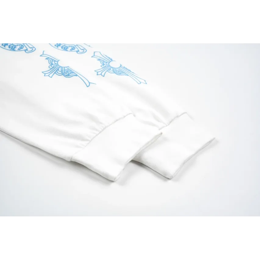 Chrome Hearts Phantom Cross Long-Sleeve T-Shirt - White