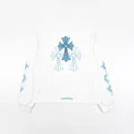 Chrome Hearts Phantom Cross Long-Sleeve T-Shirt - White