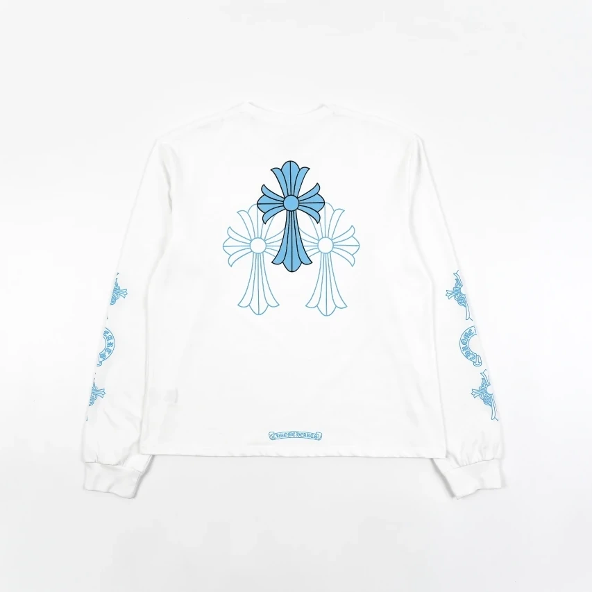 Chrome Hearts Phantom Cross Long-Sleeve T-Shirt - White