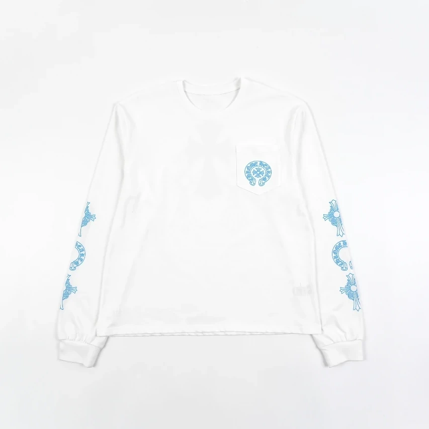 Chrome Hearts Phantom Cross Long-Sleeve T-Shirt - White