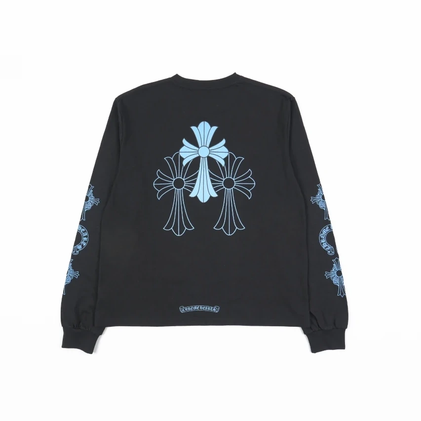 Chrome Hearts Phantom Cross Long-Sleeve T-Shirt - Black