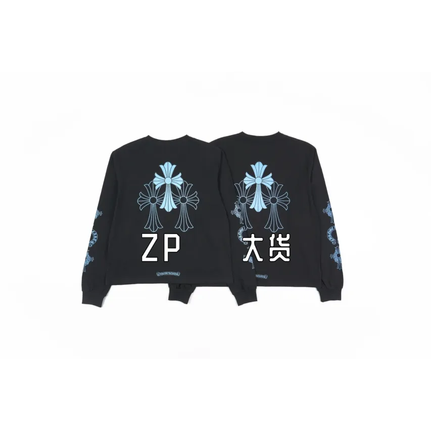 Chrome Hearts Phantom Cross Long-Sleeve T-Shirt - Black