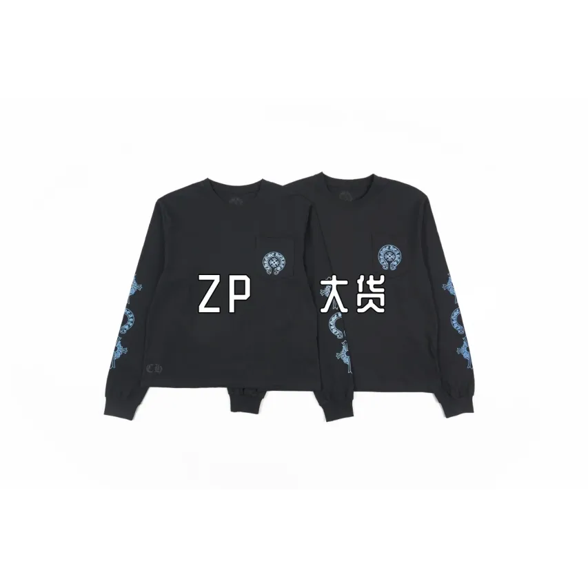 Chrome Hearts Phantom Cross Long-Sleeve T-Shirt - Black