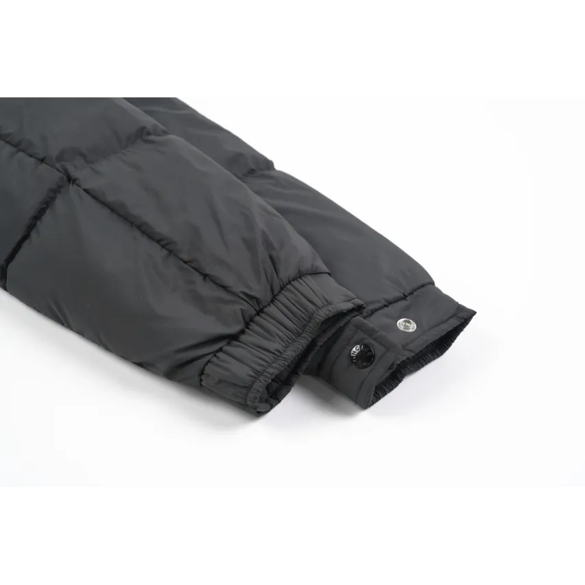Moncler Maya Matte Cropped Hooded Down Jacket - Black
