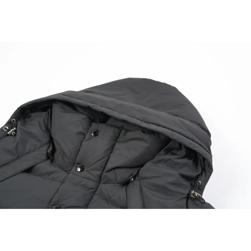 Moncler Maya Matte Cropped Hooded Down Jacket - Black