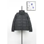 Moncler Maya Matte Cropped Hooded Down Jacket - Black