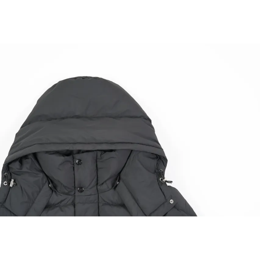 Moncler Maya Matte Cropped Hooded Down Jacket - Black