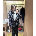 Moncler Maya Matte Cropped Hooded Down Jacket - Black