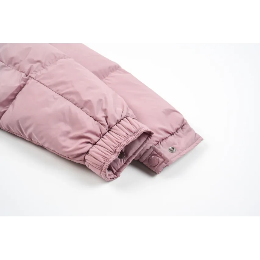 Moncler Maya Matte Cropped Hooded Down Jacket - Pink