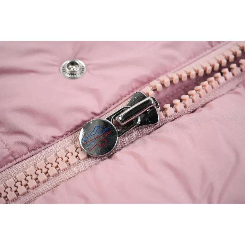 Moncler Maya Matte Cropped Hooded Down Jacket - Pink