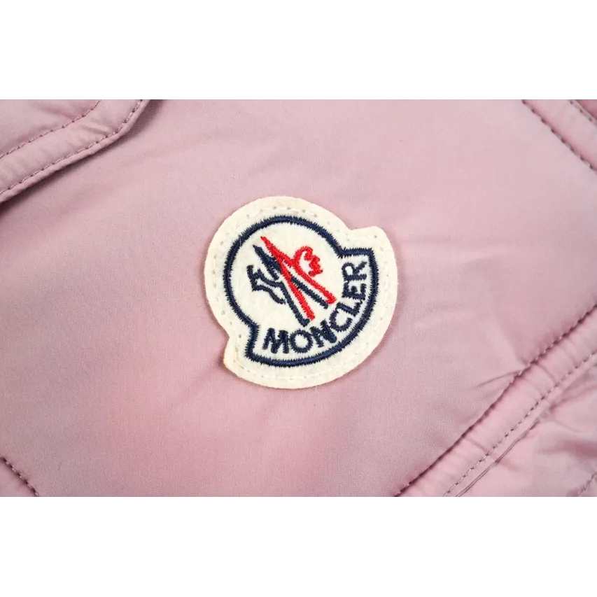 Moncler Maya Matte Cropped Hooded Down Jacket - Pink