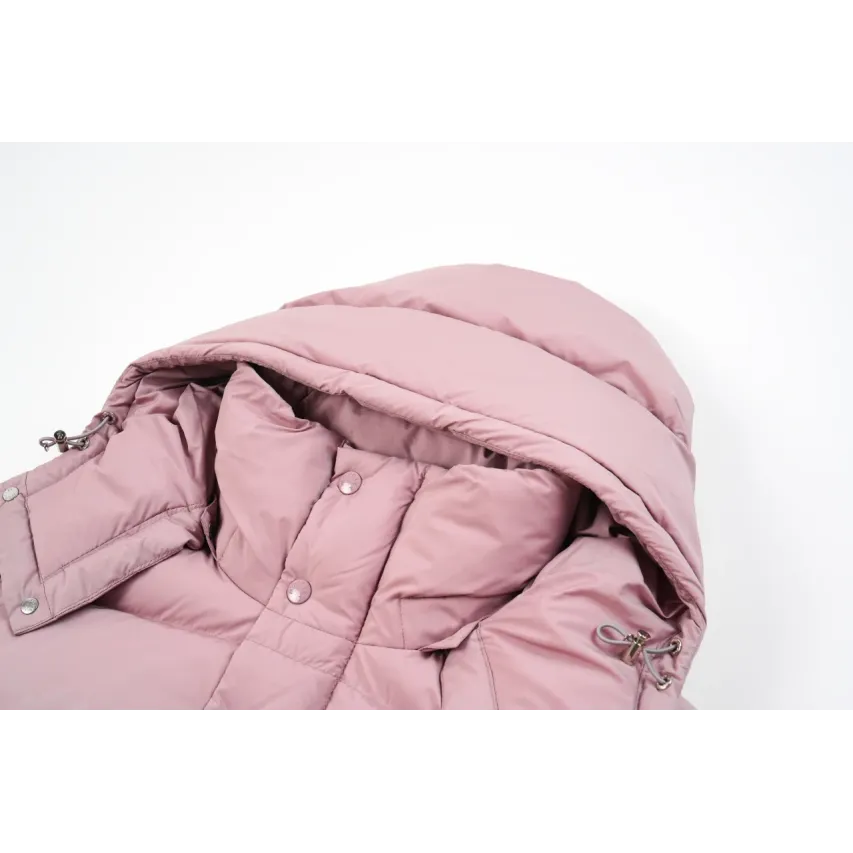 Moncler Maya Matte Cropped Hooded Down Jacket - Pink