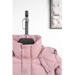 Moncler Maya Matte Cropped Hooded Down Jacket - Pink