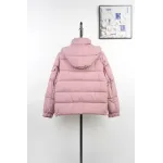 Moncler Maya Matte Cropped Hooded Down Jacket - Pink