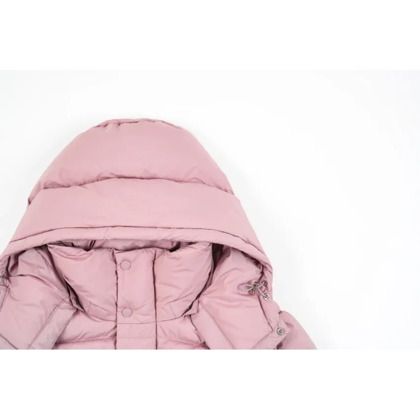 Moncler Maya Matte Cropped Hooded Down Jacket - Pink