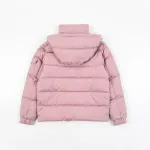 Moncler Maya Matte Cropped Hooded Down Jacket - Pink