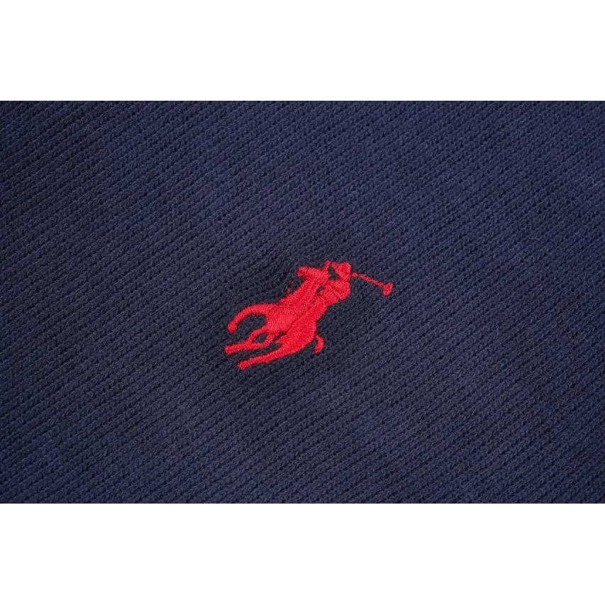 Ralph Lauren Embroidered Pony Half-Zip Sweatshirt - Navy