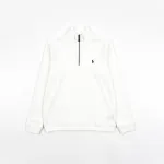 Ralph Lauren Embroidered Pony Half-Zip Sweatshirt - White