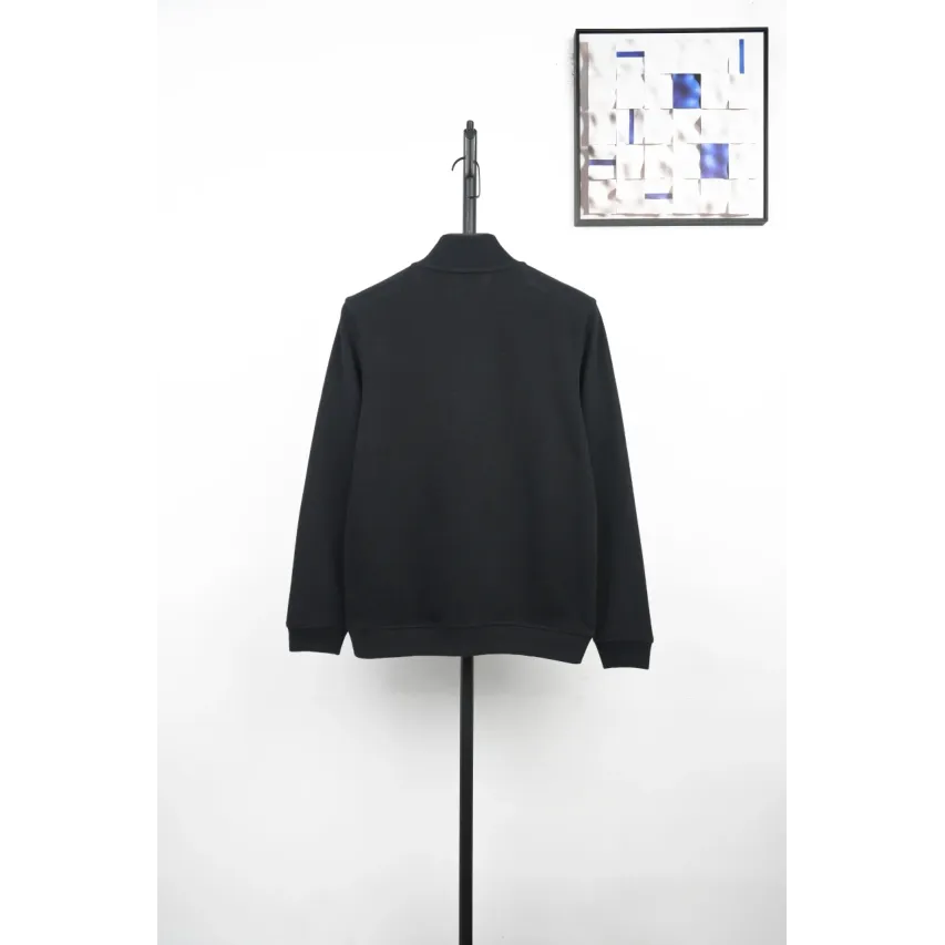 Ralph Lauren Embroidered Pony Half-Zip Sweatshirt - Black