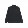 Ralph Lauren Embroidered Pony Half-Zip Sweatshirt - Black