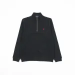 Ralph Lauren Embroidered Pony Half-Zip Sweatshirt - Black