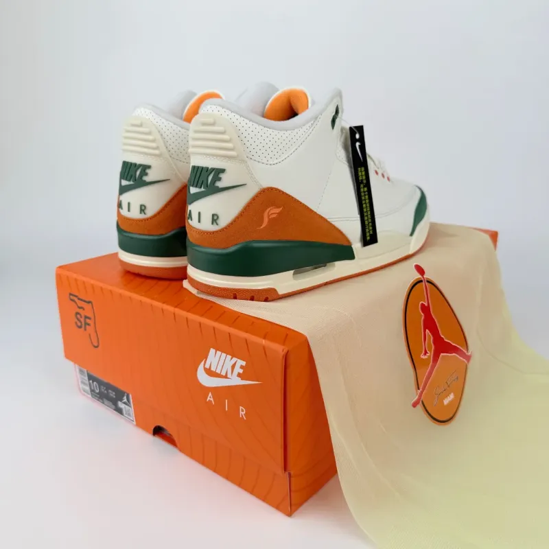 Air Jordan 3 SoleFly Miami Hurricanes IF4491 100 GX Batch Factory