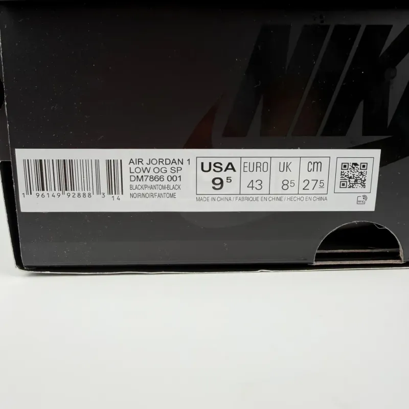 Air Jordan 1 Low OG SP Travis Scott Black Phantom GX Batch Factory