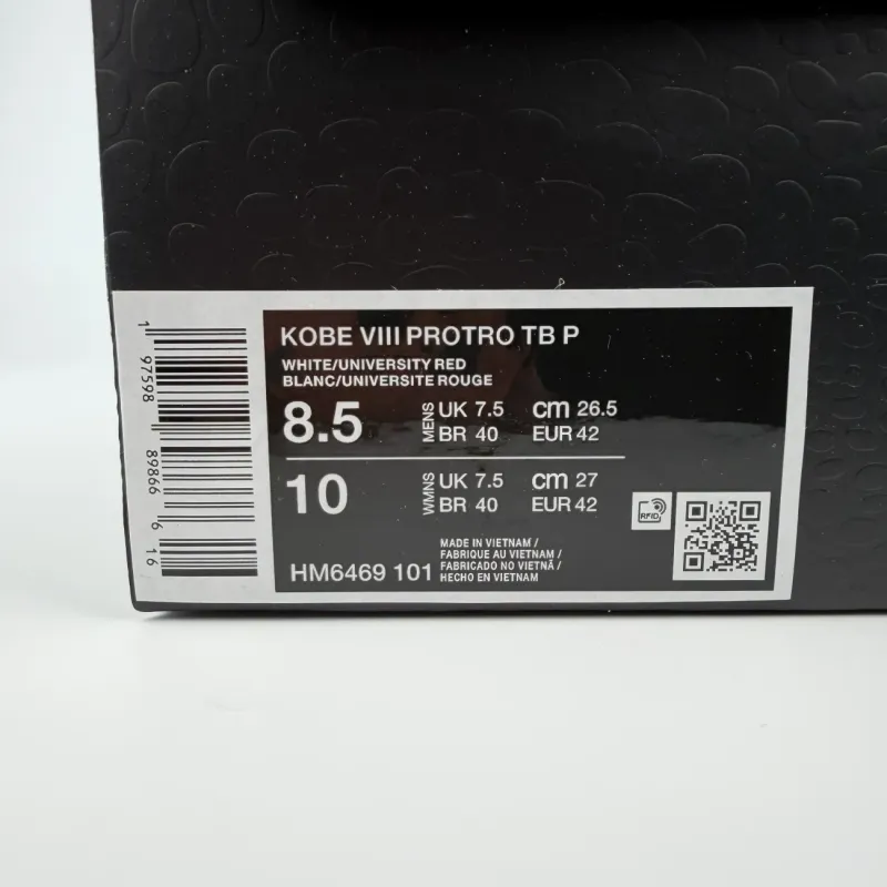 Nike Kobe 8 Protro TB Promo White University Red GX Batch Factory