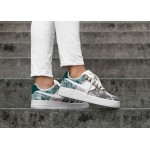 Women's Nike Air Force 1 Low '07 LXX White Oil Grey Shoes AO1017-100