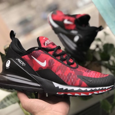 A Bathing APE x Nike Air Max 270 Red Camo Japanese Camo Bape Mens & Wmns Size AH6799-016