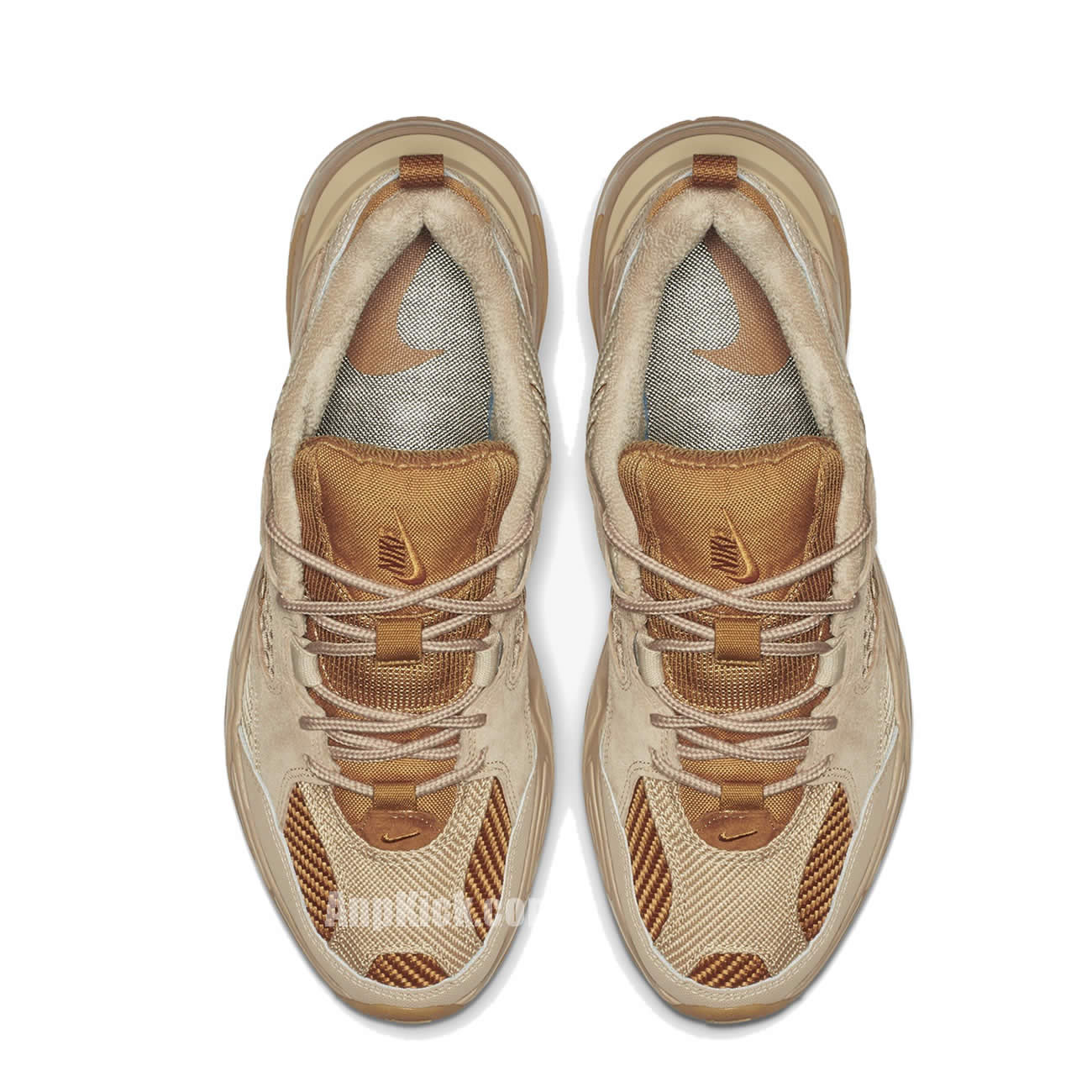 Nike M2K Techno Mens Womens SP Linen/Ale Brown Wheat Running Shoes BV0074-200