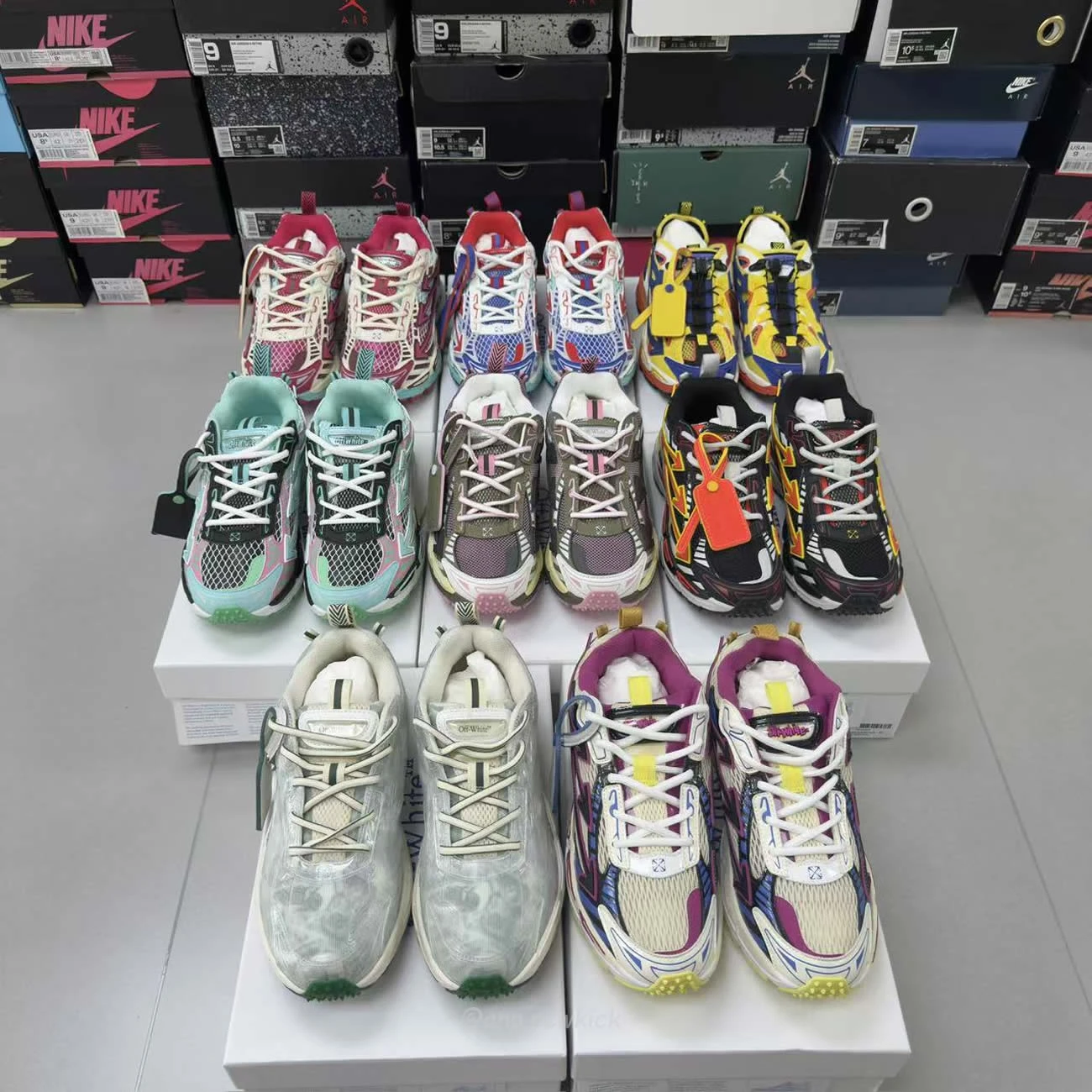 Off White Be Right Back Fishnet Sneakers (11) - www.newkick.vip