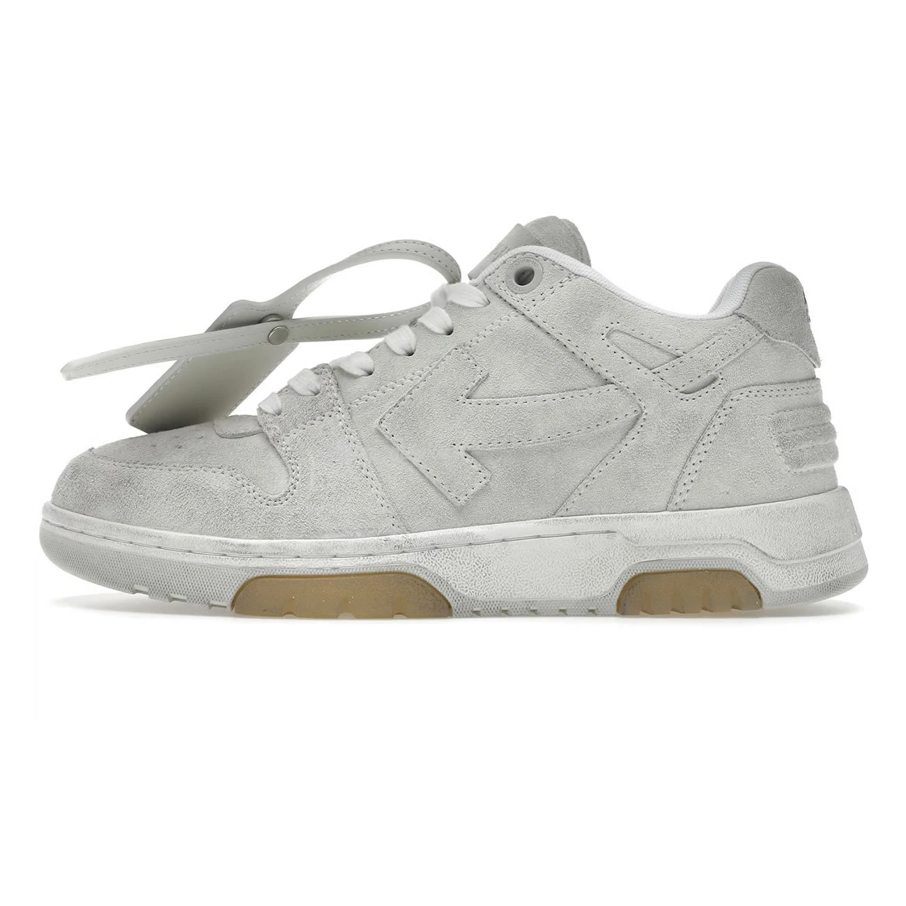 Off White Out Of Office Ooo Low Tops Vintage Suede Destressed White Omia189f22lea0120101 (1) - www.newkick.vip