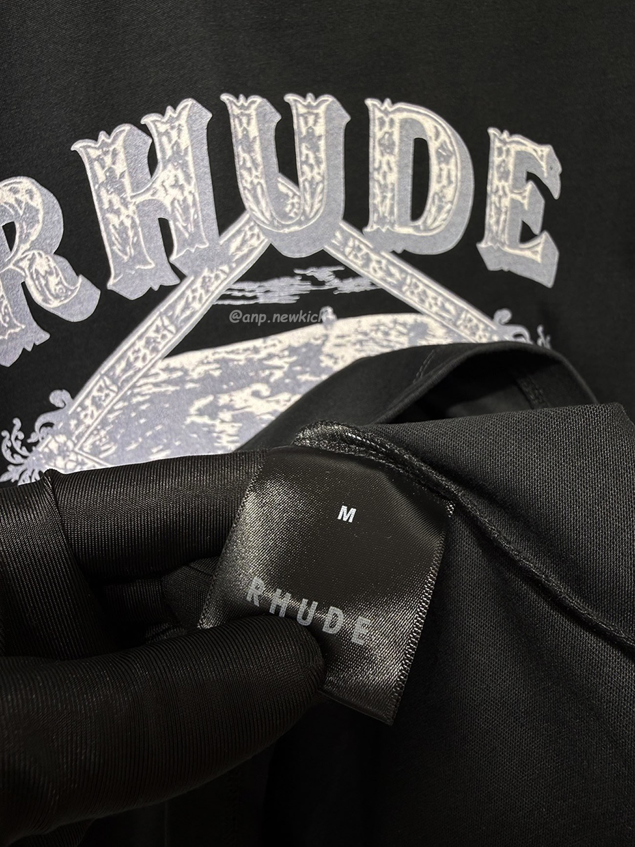 Rhude Dakar Convoy Logo Print Black T Shirt (5) - www.newkick.org