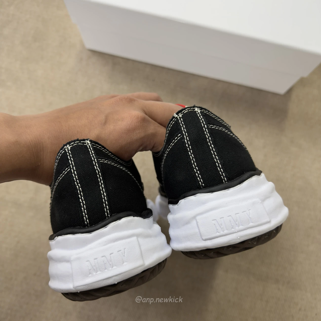 Maison Mihara Yasuhiro Peterson Og Sole Canvas Low Black A01fw702 Blk (3) - www.newkick.vip Maison Mihara Yasuhiro Peterson Og Sole Canvas Low Black A01fw702 Blk (3) - www.newkick.vip