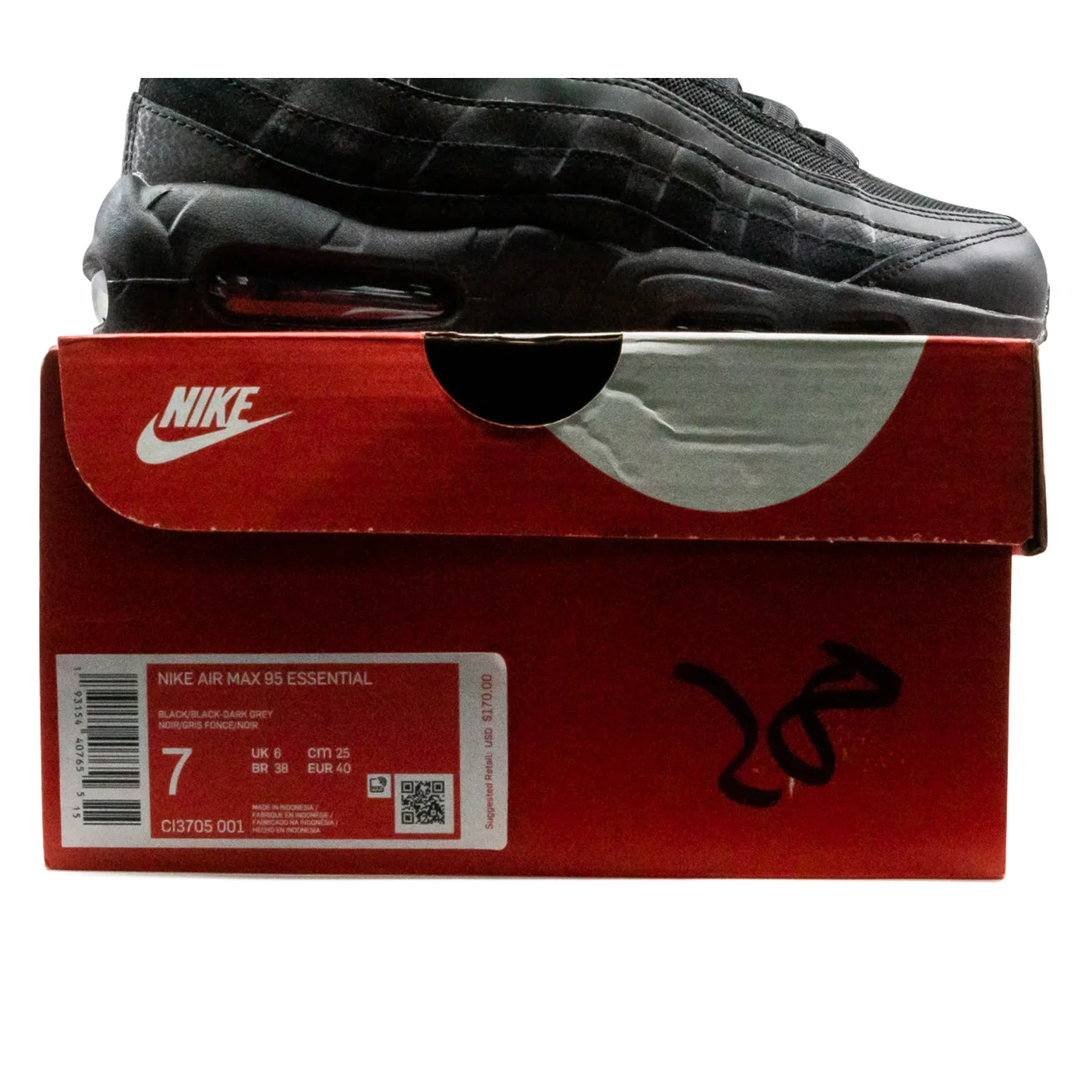 Nike Air Max 95 Essential Triple Black Gx Batch Factory Ci3705 001 (8) - www.gxsole.com Nike Air Max 95 Essential Triple Black Gx Batch Factory Ci3705 001 (8) - www.gxsole.com