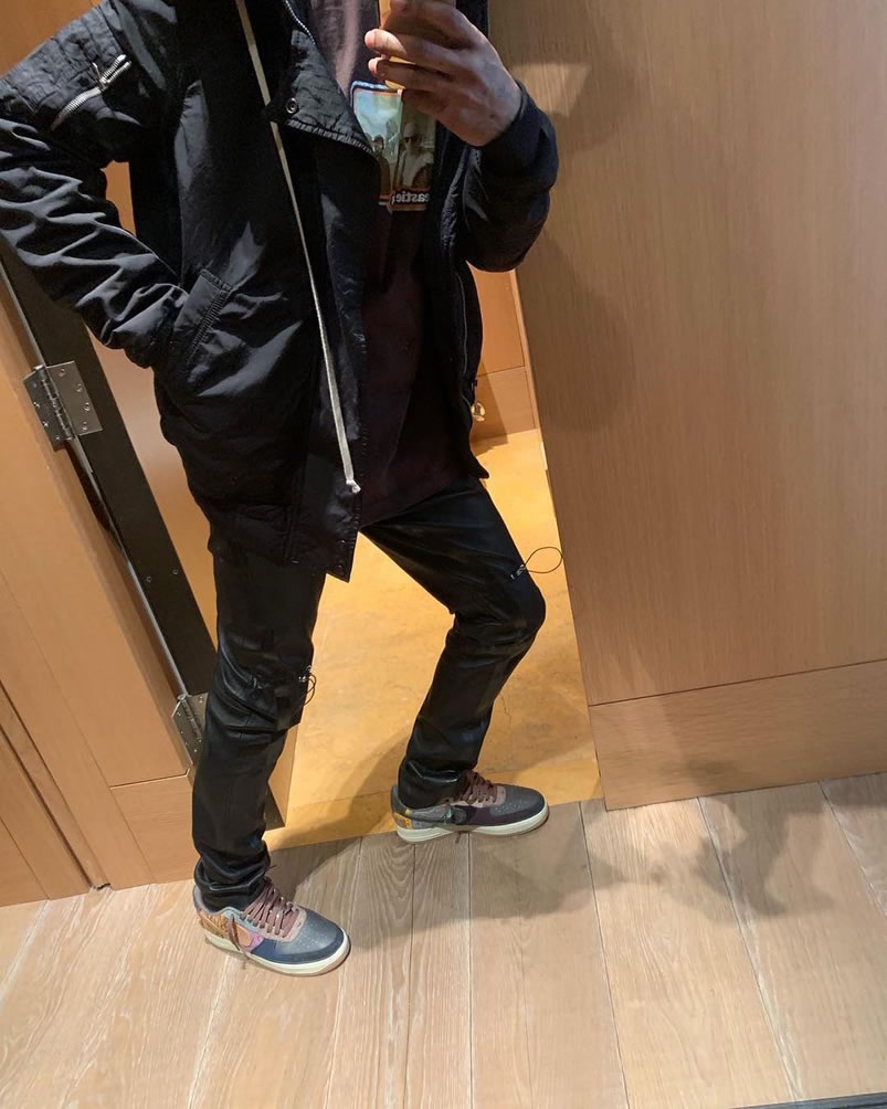 Travis Scott Nike Air Force 1 Low Cactus Jack Cn2405 900 On Feet Release Date (4) - www.newkick.org