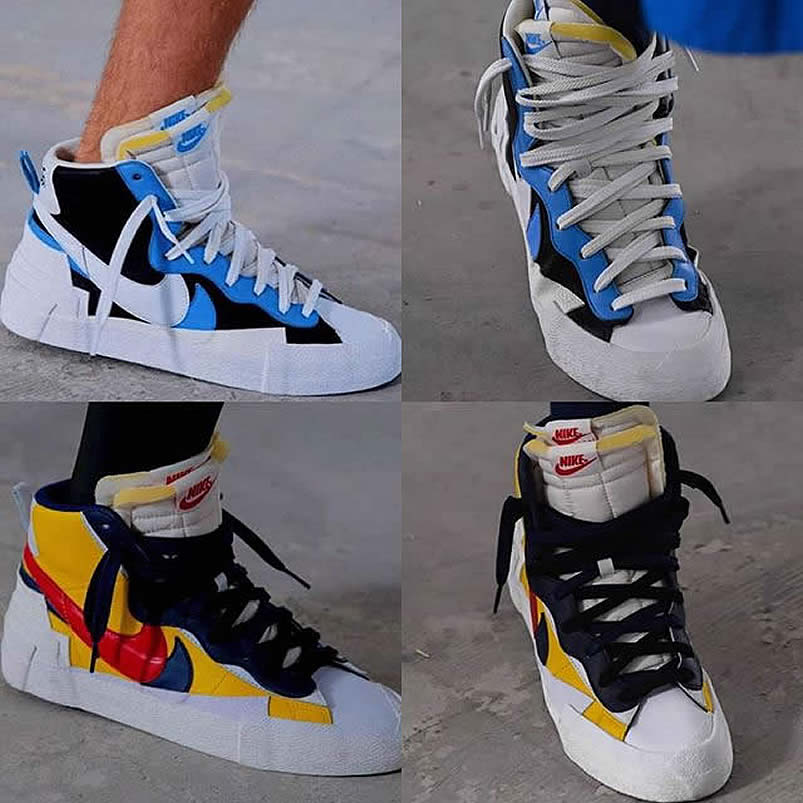 Sacai Nike Blazer Mid On Feet Navy Blue Bv0072 001 Yellow Bv0072 700 (4) - www.newkick.org Sacai Nike Blazer Mid On Feet Navy Blue Bv0072 001 Yellow Bv0072 700 (4) - www.newkick.org